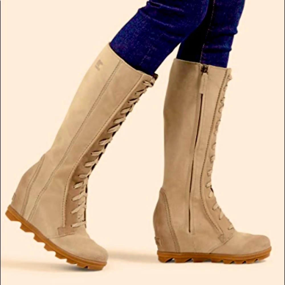 Sorel, Joan of Arctic, Wedge II Tall, Ash Brown, Size 8